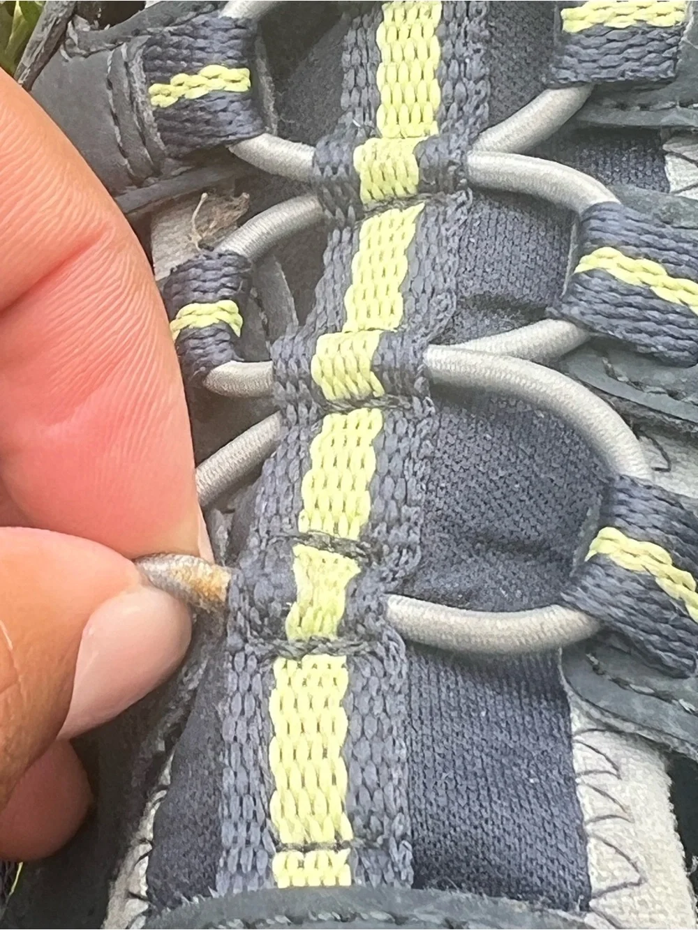 Merrell Kids Gray and Yellow Outdoor Closed-Toe Sandals